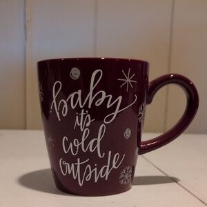Maroon Mug with White Script